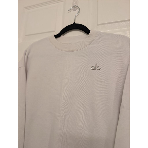 Alo Yoga Accolade Crew Neck Women's Pullover Classic White size M - Picture 3 of 9